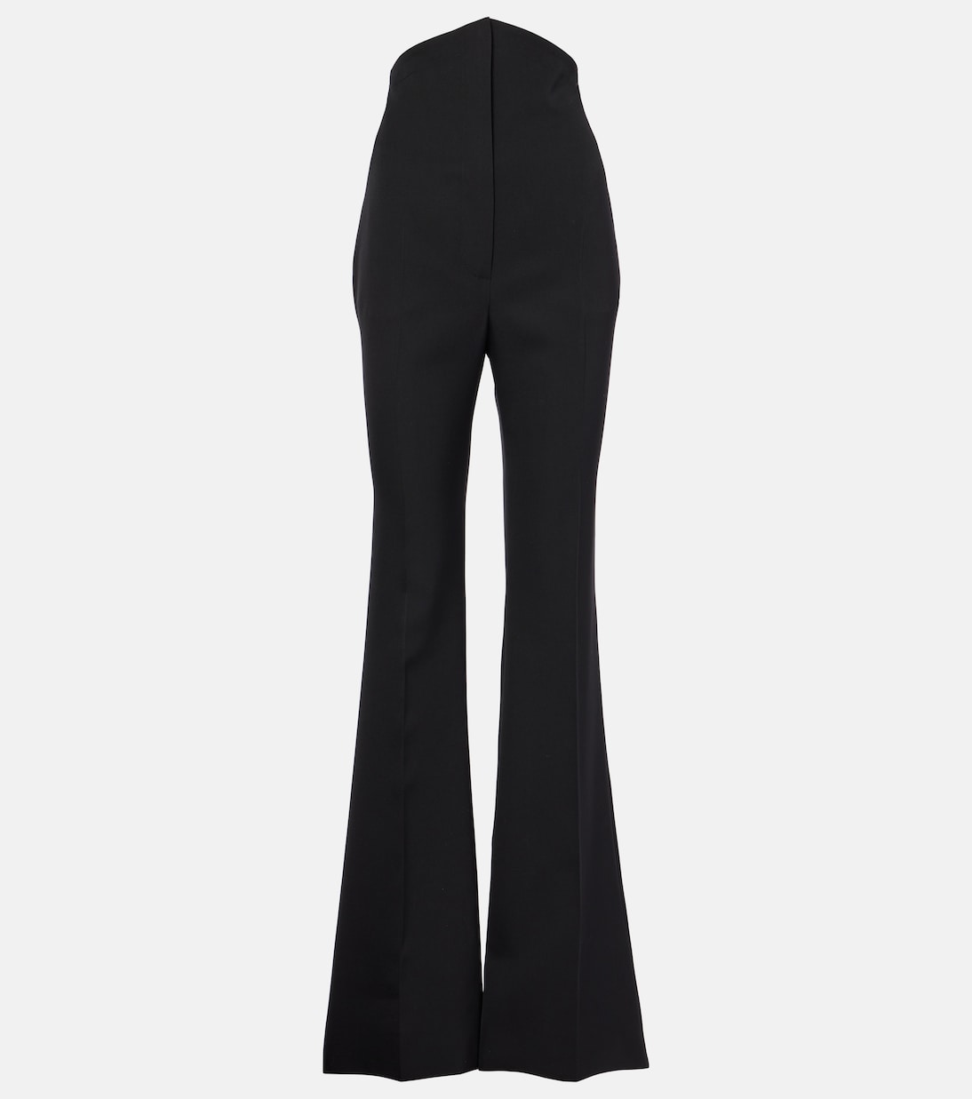 High-rise wool flared pants | McQueen