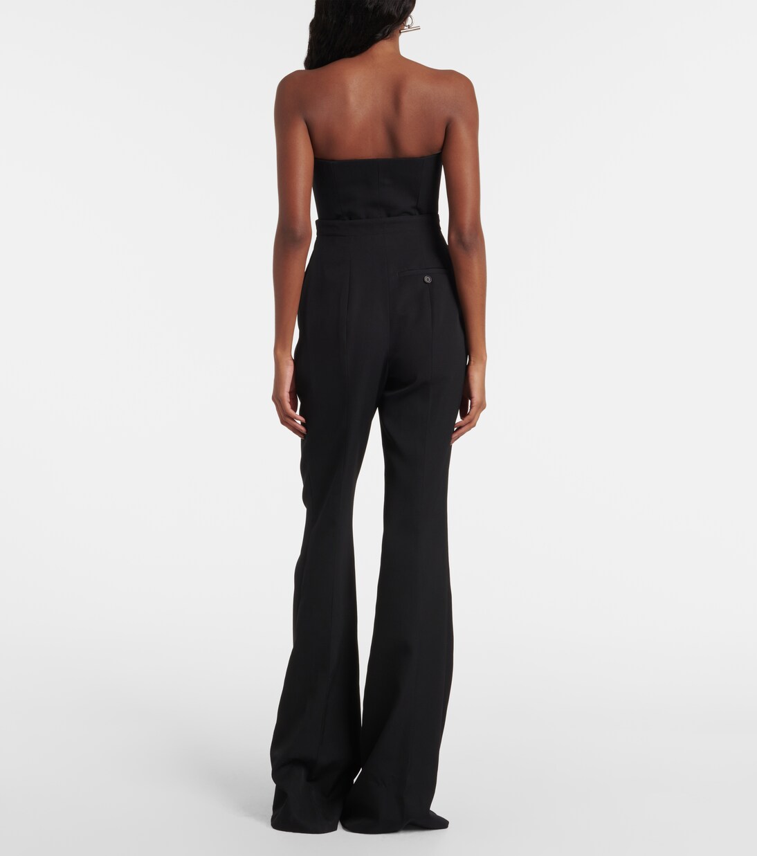 High-rise wool flared pants | McQueen