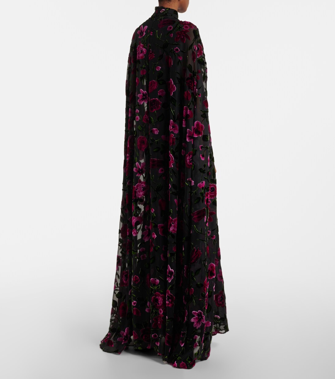 Robe longue Devoré en velours | Rodarte