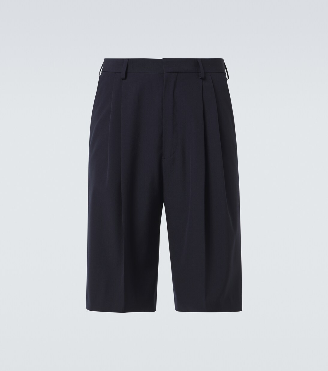 High-Rise Shorts aus Wolle | Dries Van Noten
