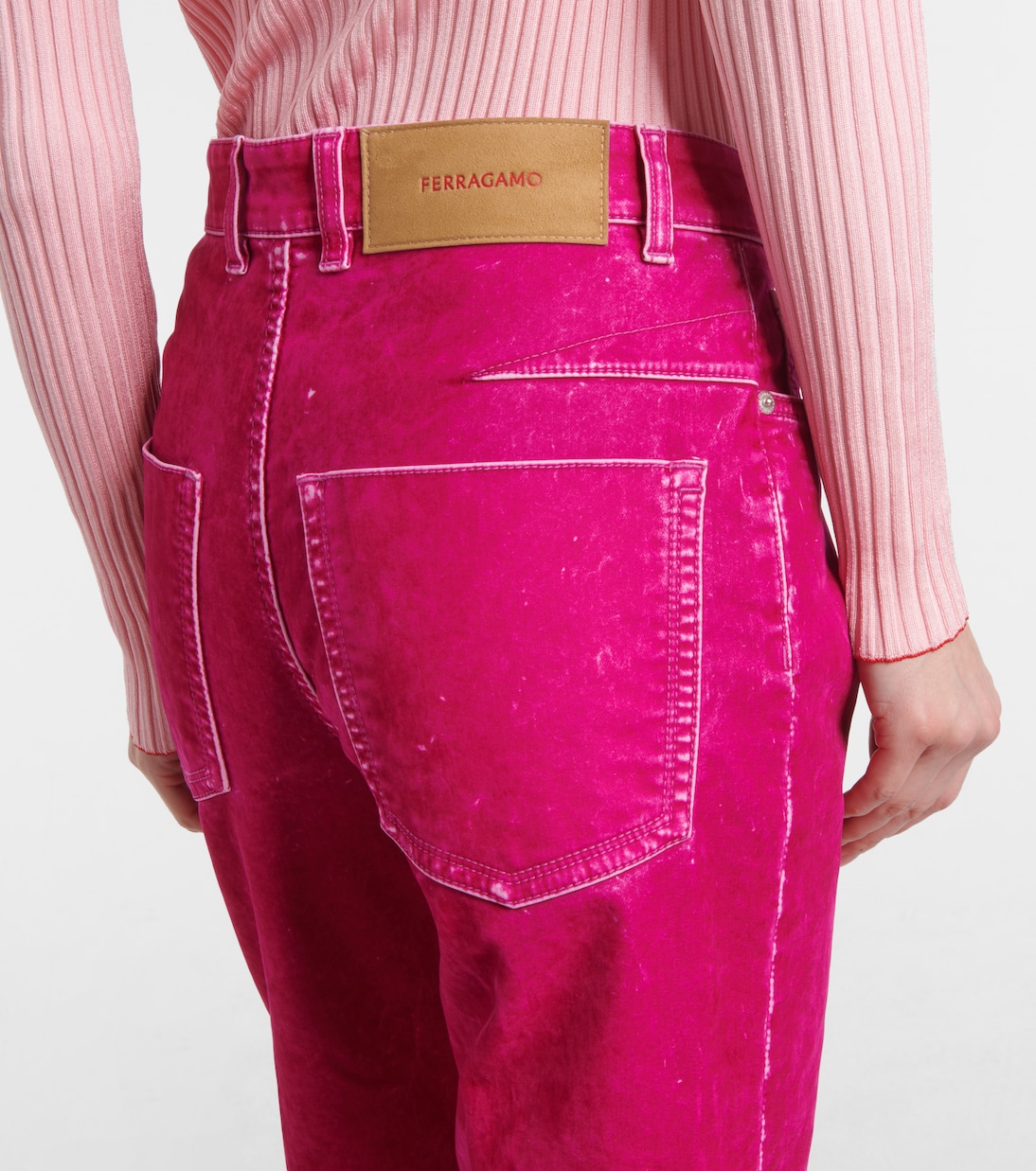 Gerade Hose aus einem Baumwollgemisch | Ferragamo