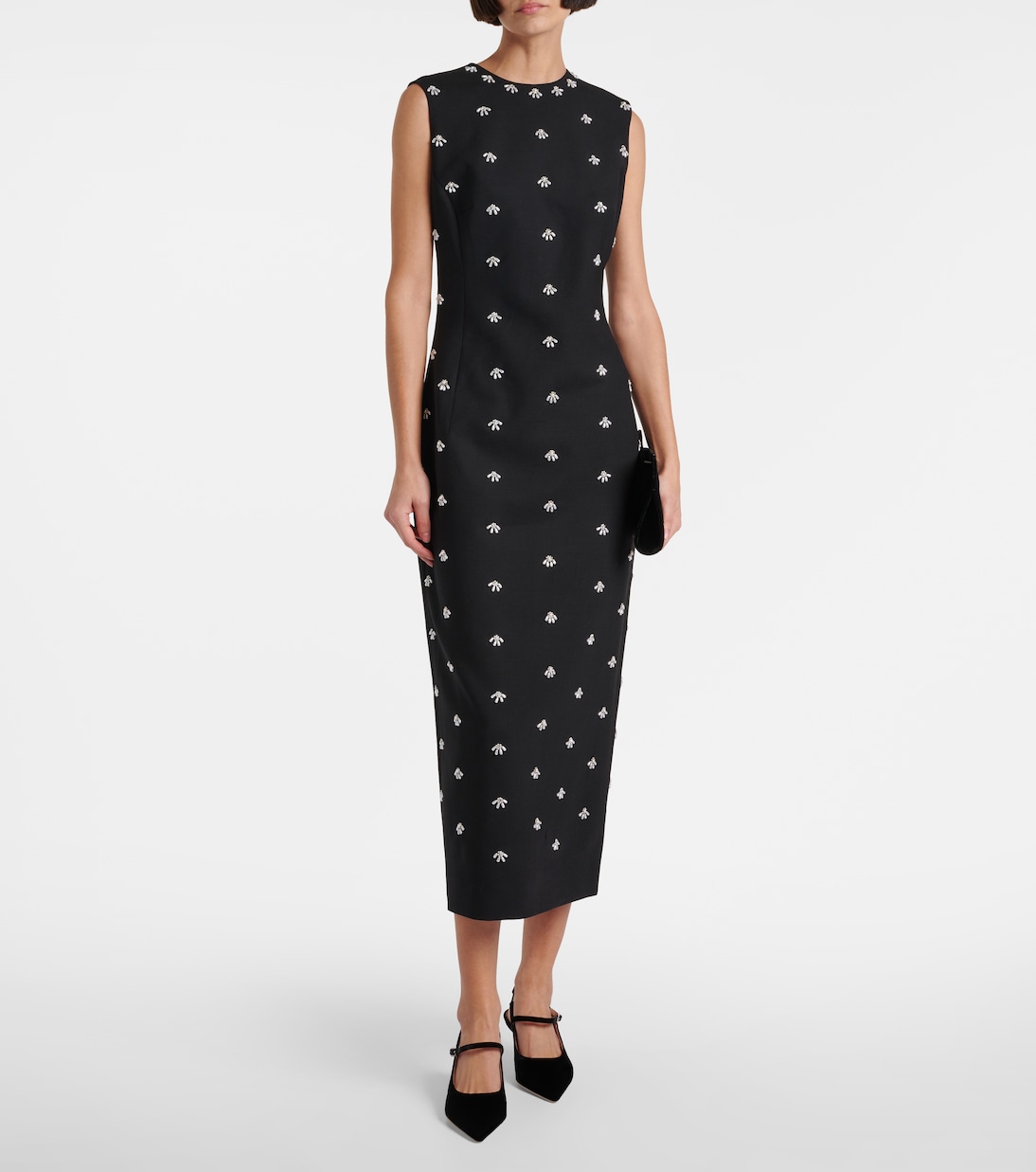 Karla 45 velvet slingback pumps | Malone Souliers