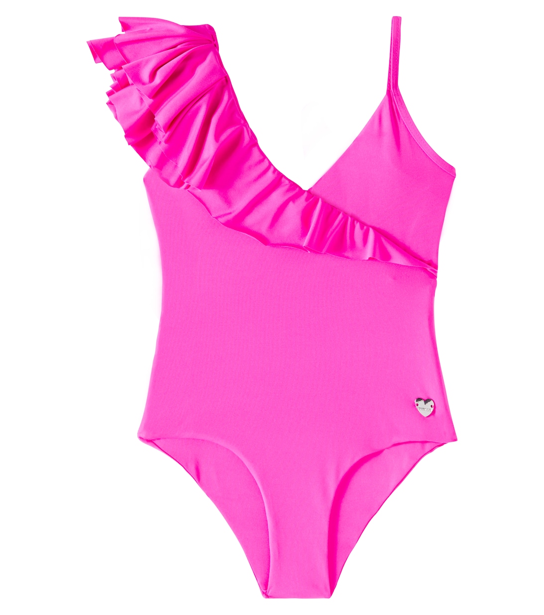 Asymmetric ruffled swimsuit | Monnalisa