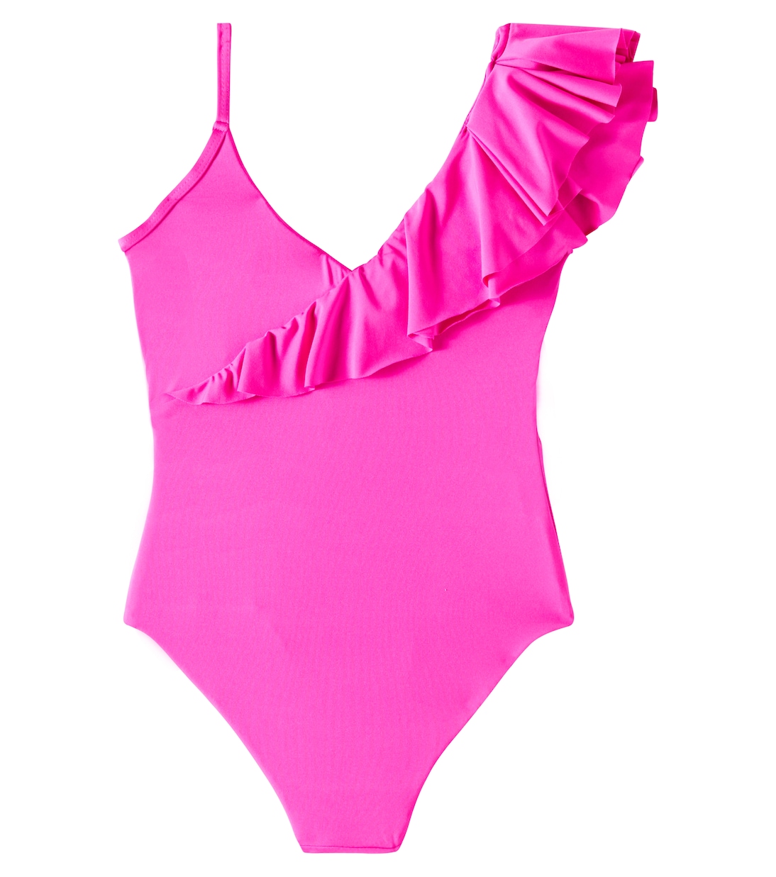 Asymmetric ruffled swimsuit | Monnalisa