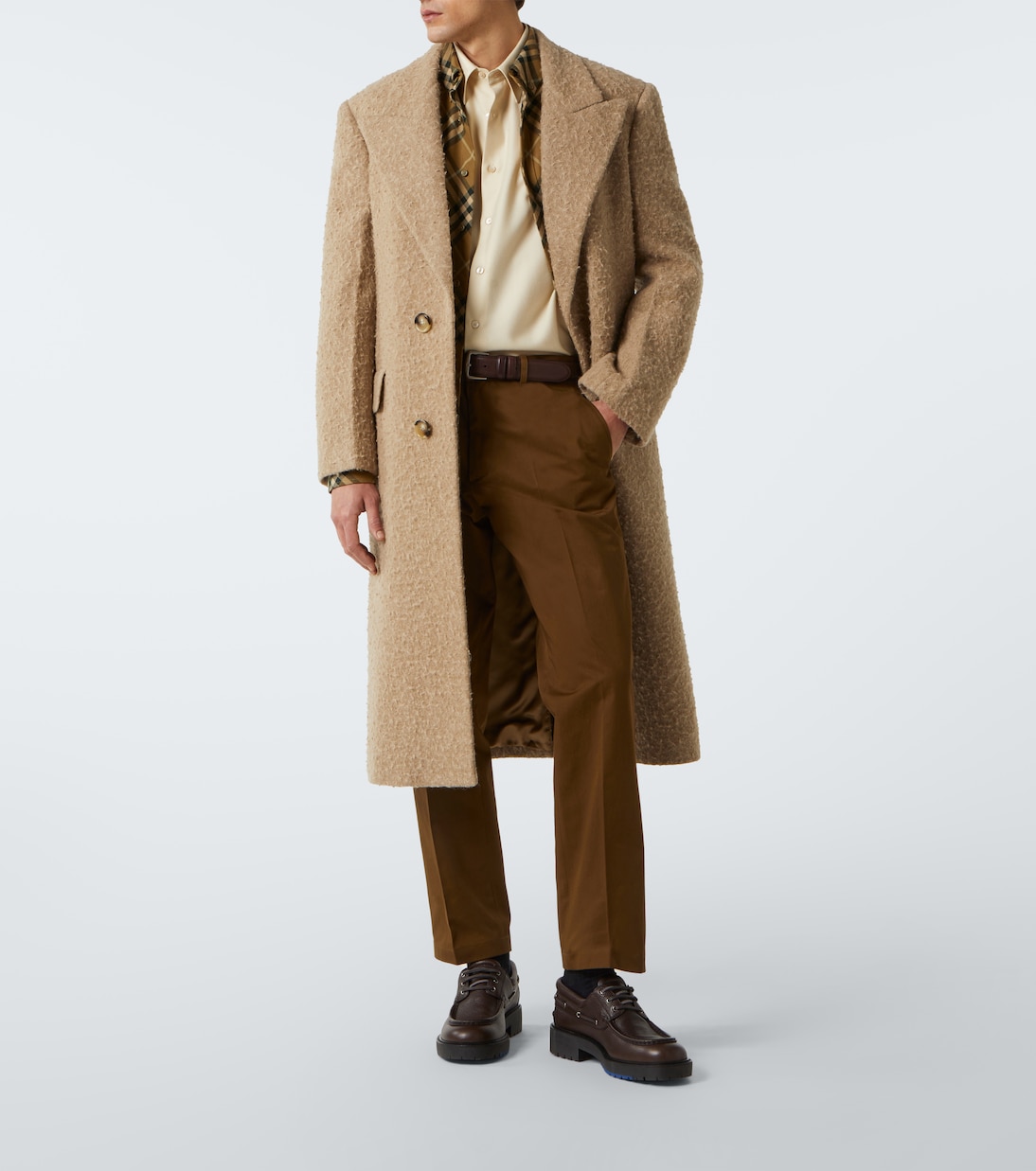 Leather boat shoes | Burberry