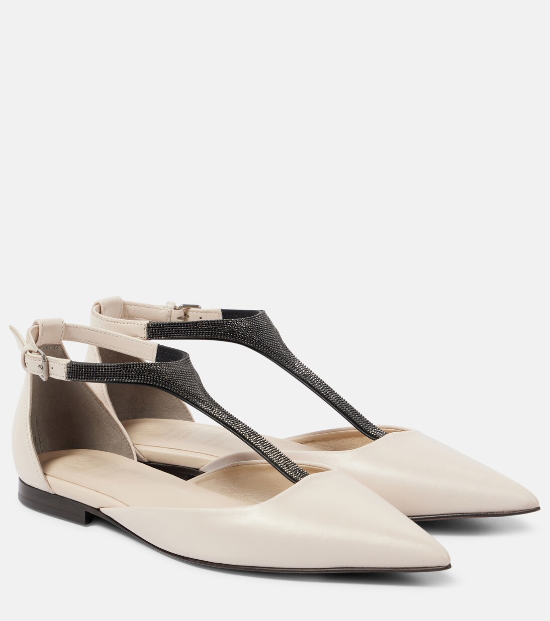 Monili leather flats | Brunello Cucinelli