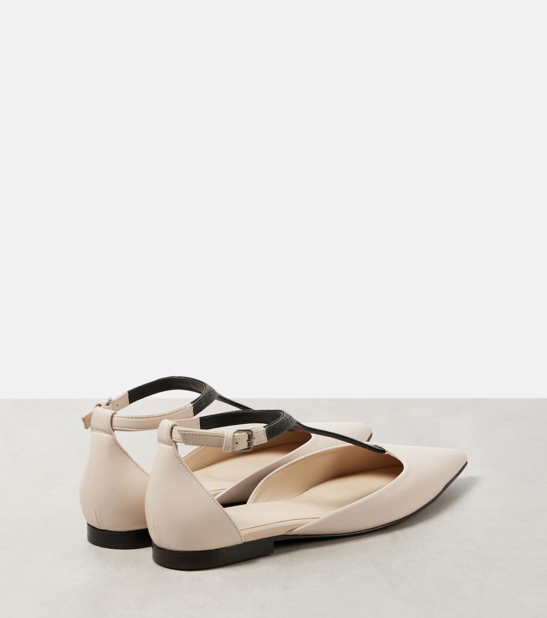 Monili leather flats | Brunello Cucinelli