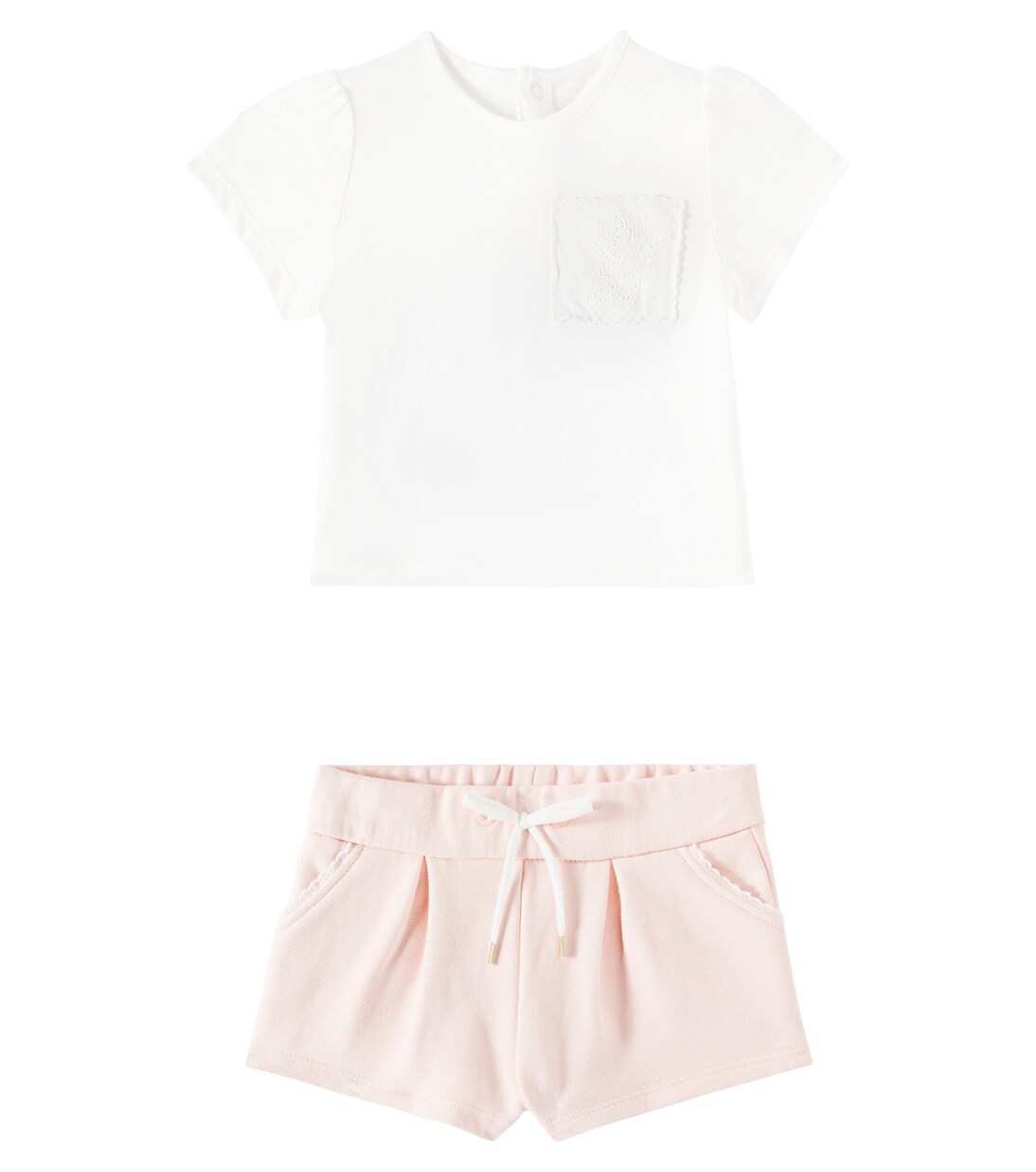 Bebé - set de camiseta y shorts de algodón | Chloé Kids