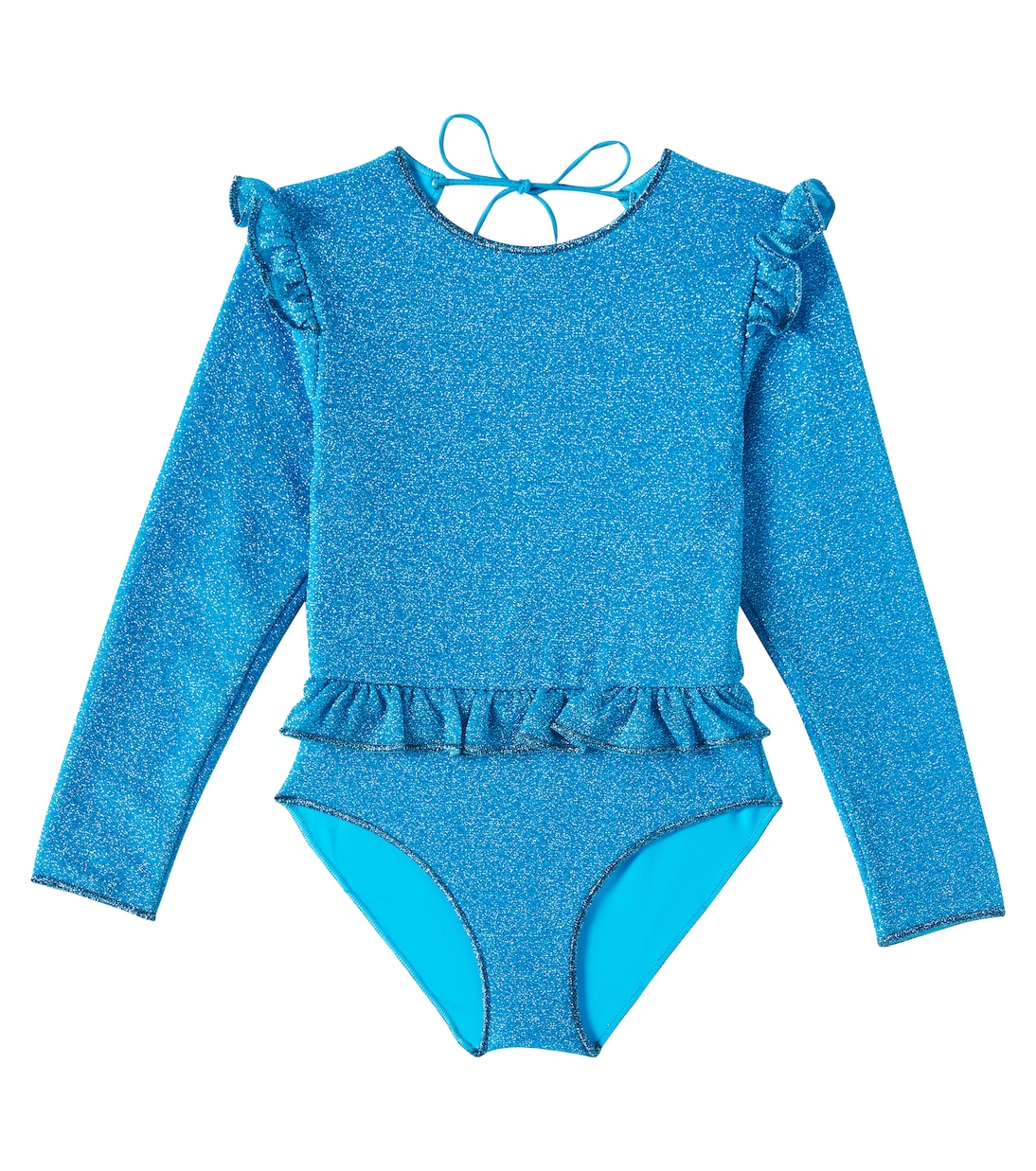 Lumière ruffled lamé swimsuit | Oséree Kids