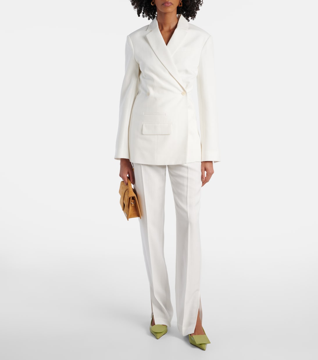 Schmale High-Rise-Hose Tibau aus Canvas | Jacquemus