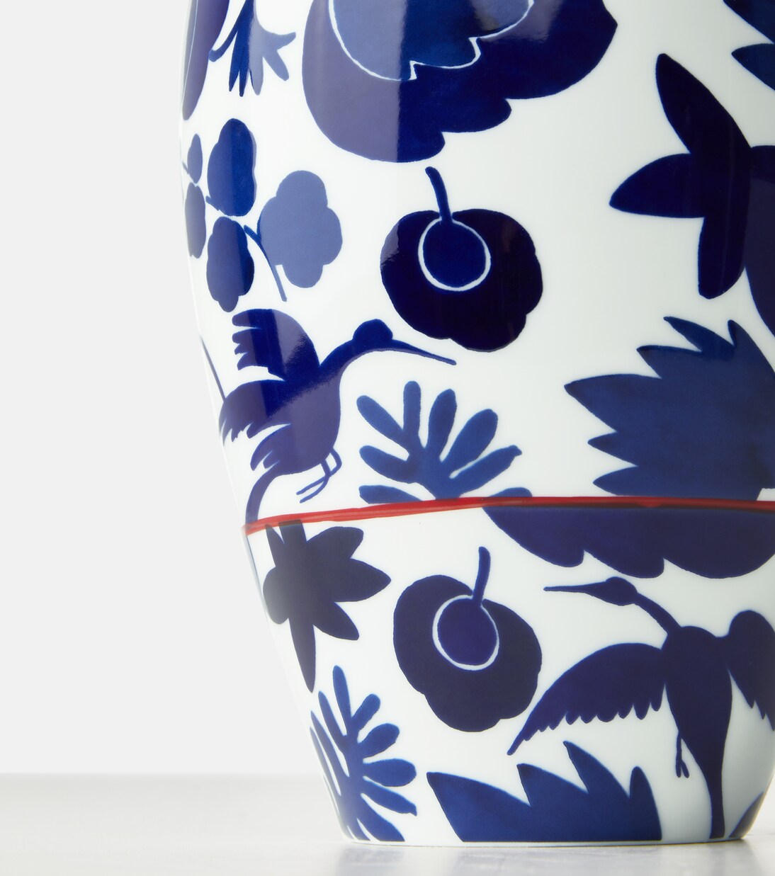 Wildbird Blu porcelain vase | La DoubleJ