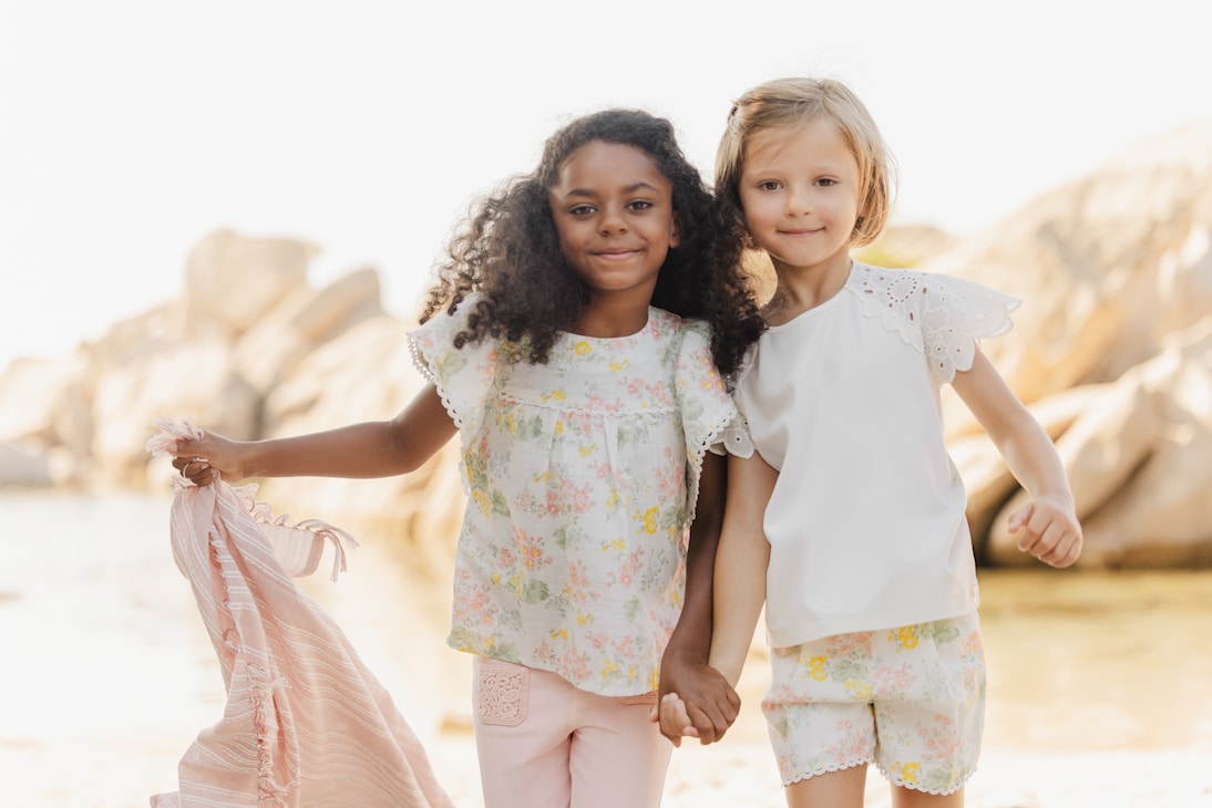 Floral linen and cotton top | Tartine et Chocolat