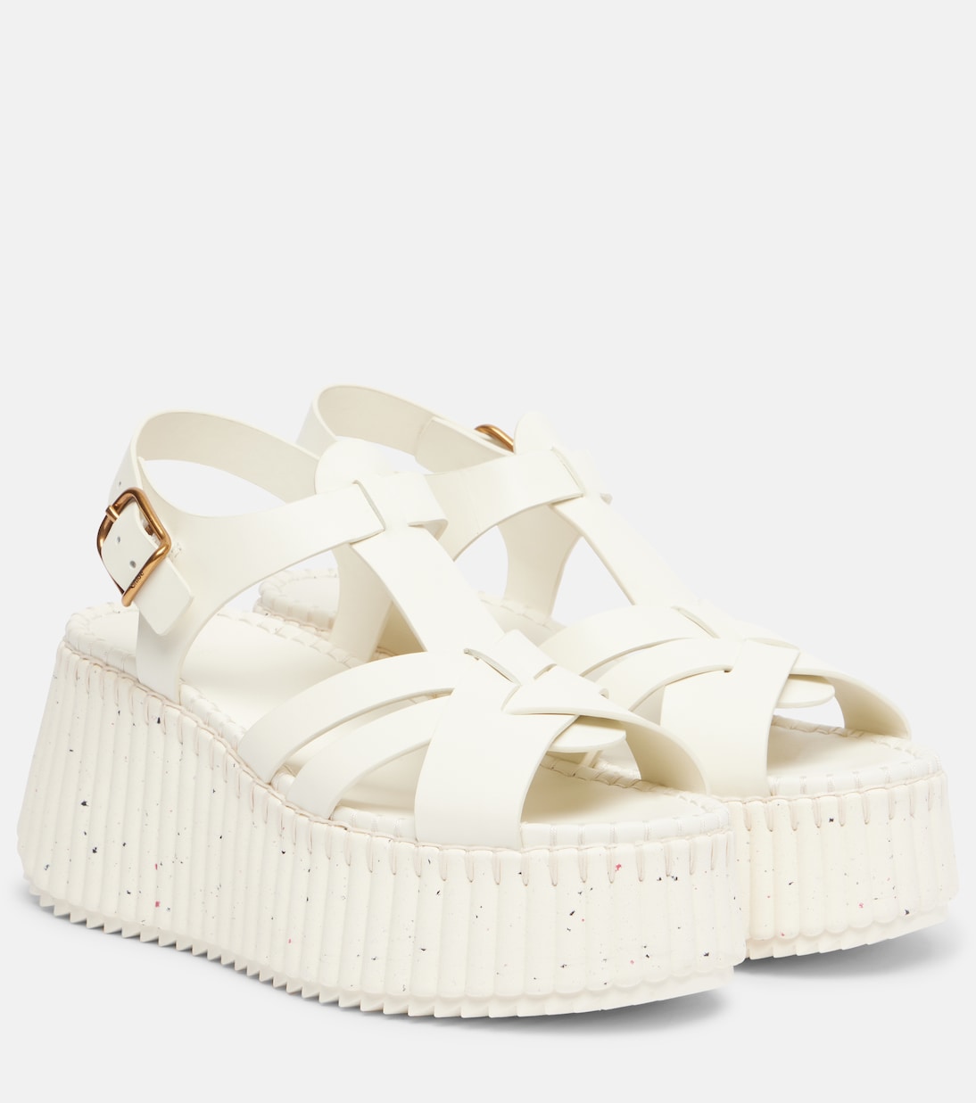 Nama 80 leather platform sandals | Chloé