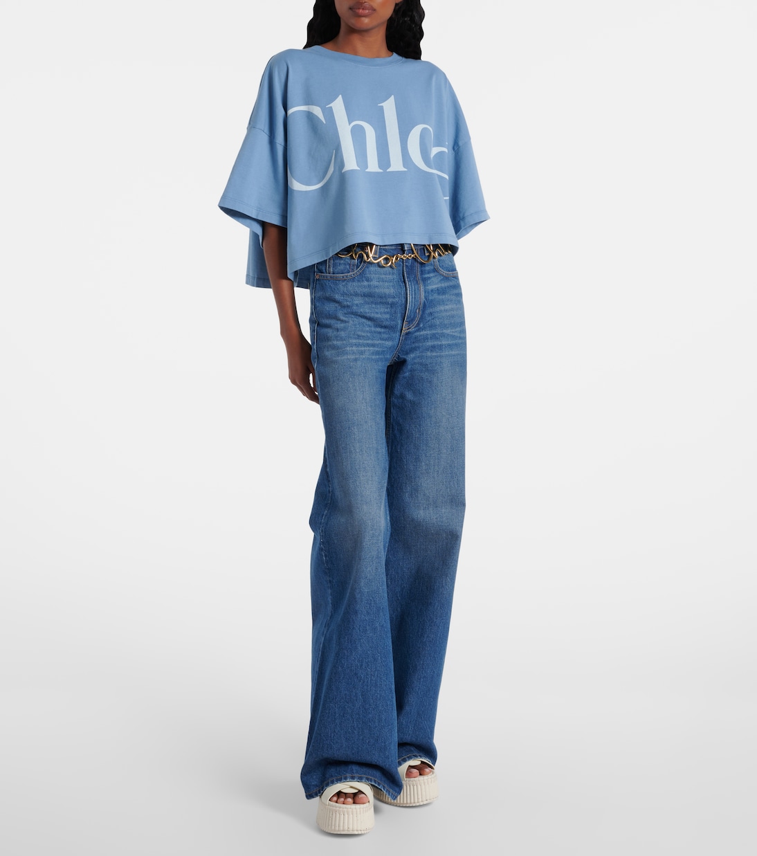 Nama 80 leather platform sandals | Chloé