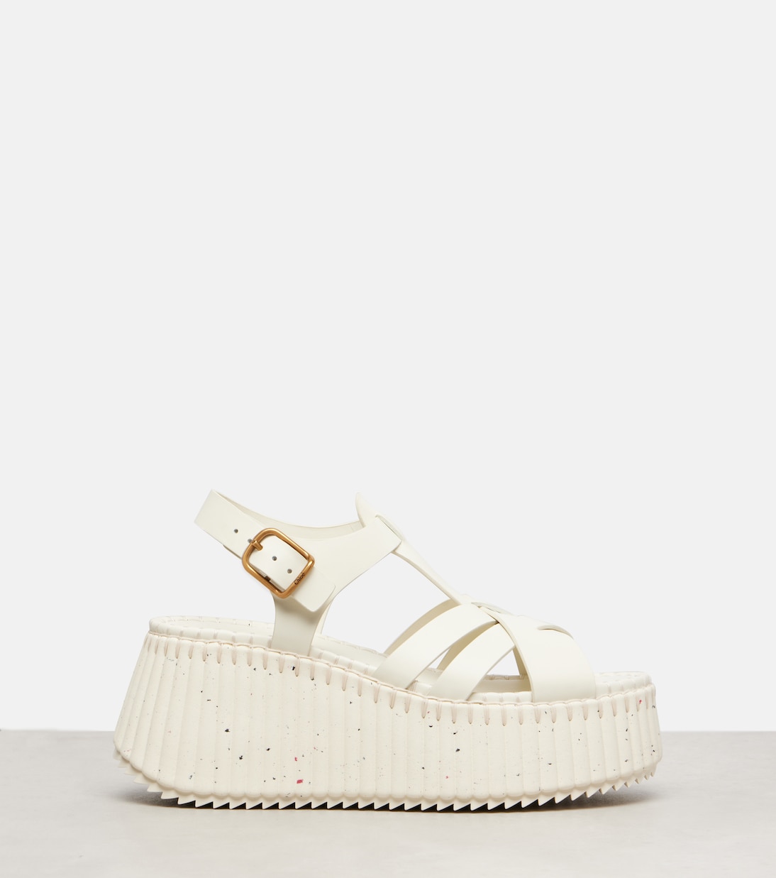 Nama 80 leather platform sandals | Chloé