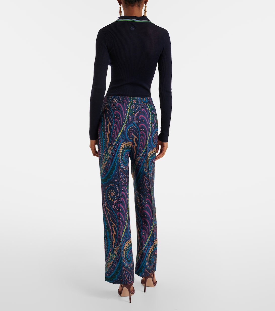 Printed straight pants | Etro