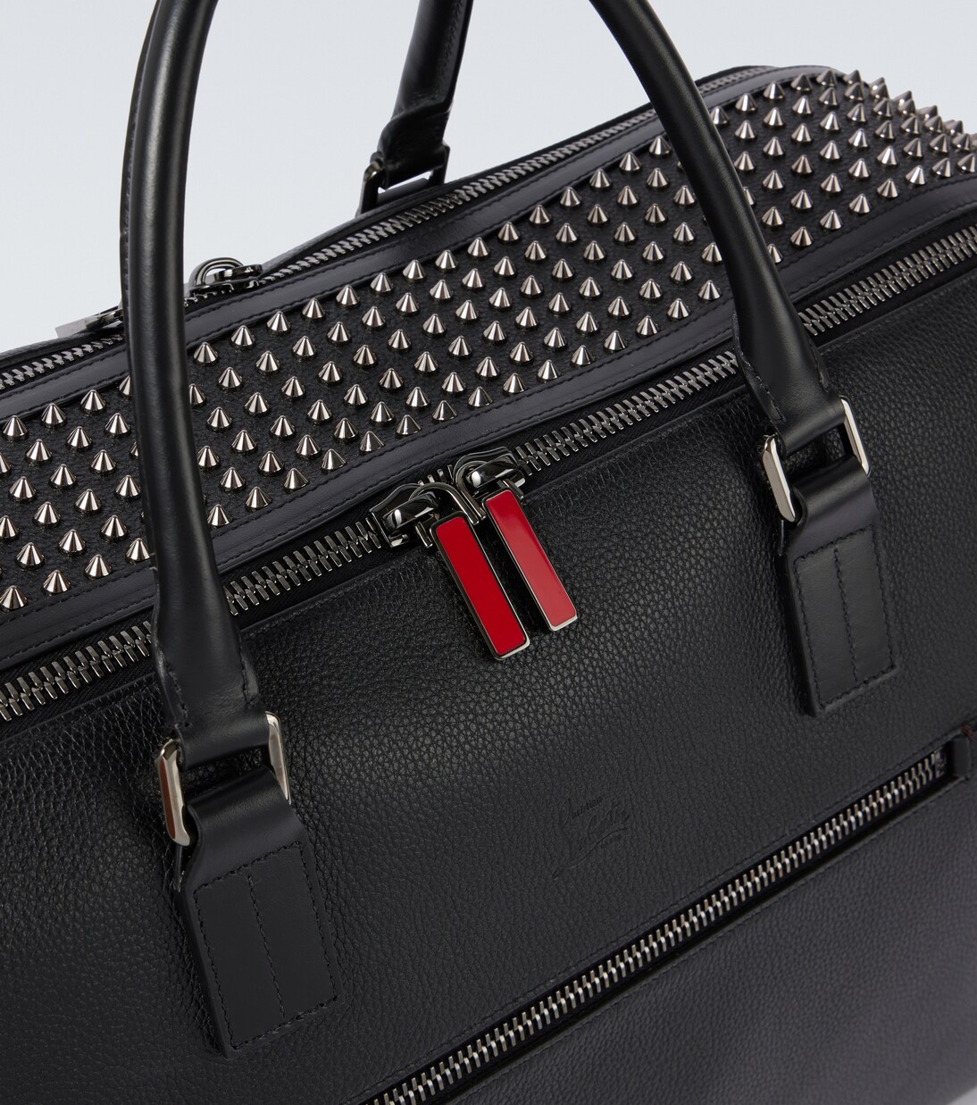 Funky studded leather duffel bag | Christian Louboutin