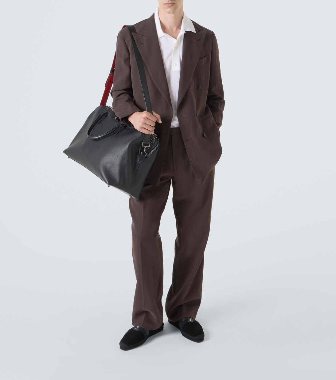 Funky studded leather duffel bag | Christian Louboutin