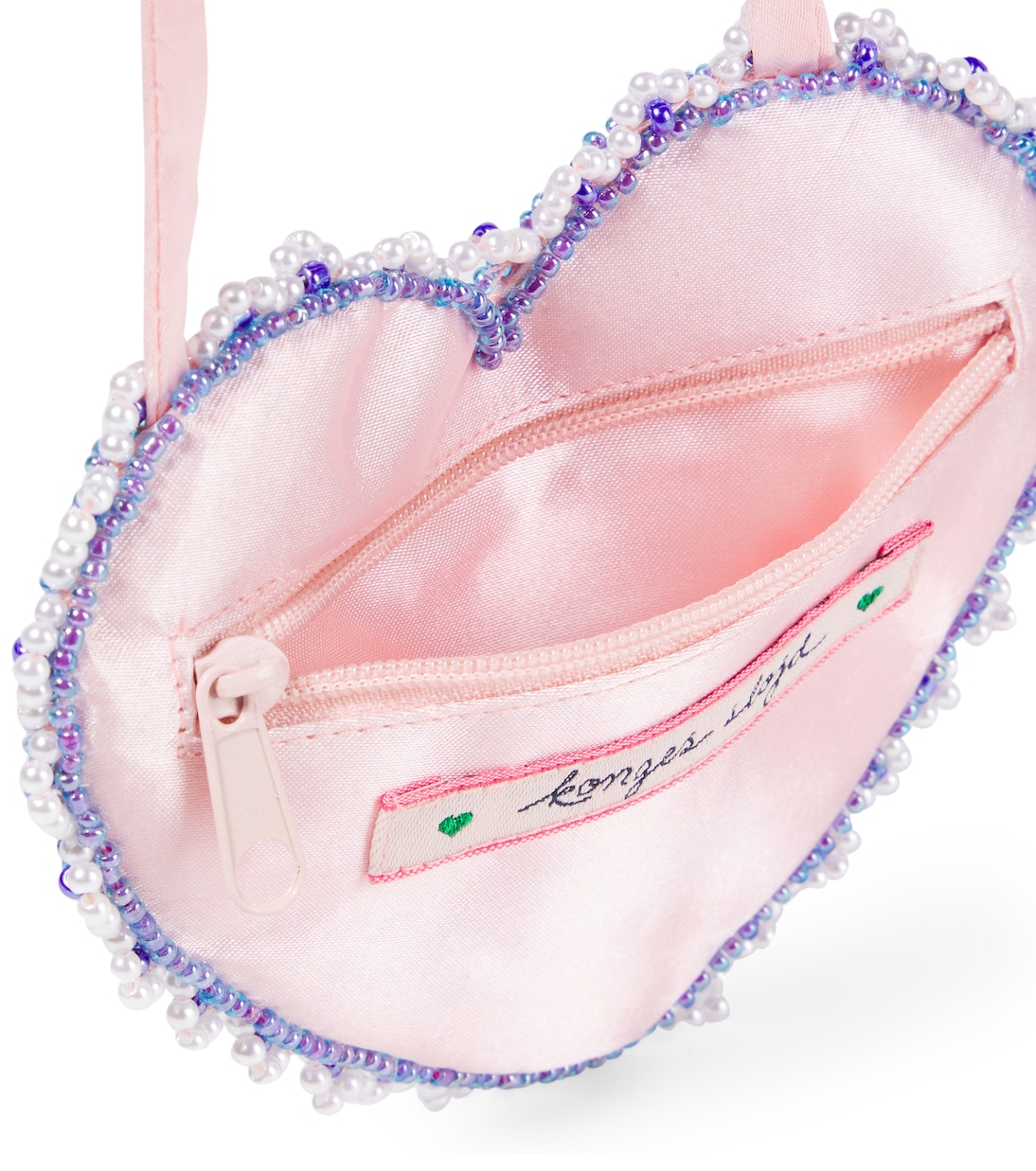 Heart beaded crossbody bag | Konges Sløjd