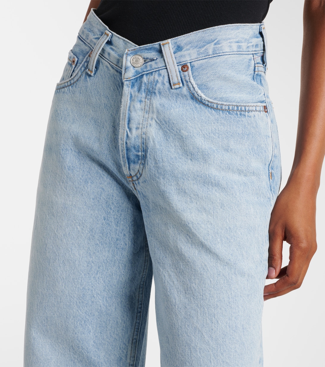 High-Rise Wide-Leg Jeans V-Waist Baggy | Agolde