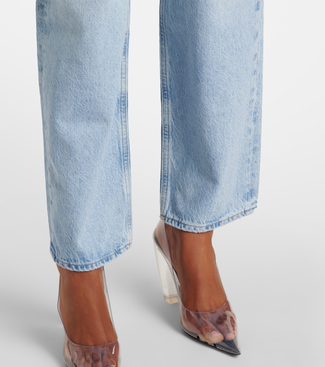 High-Rise Wide-Leg Jeans V-Waist Baggy | Agolde