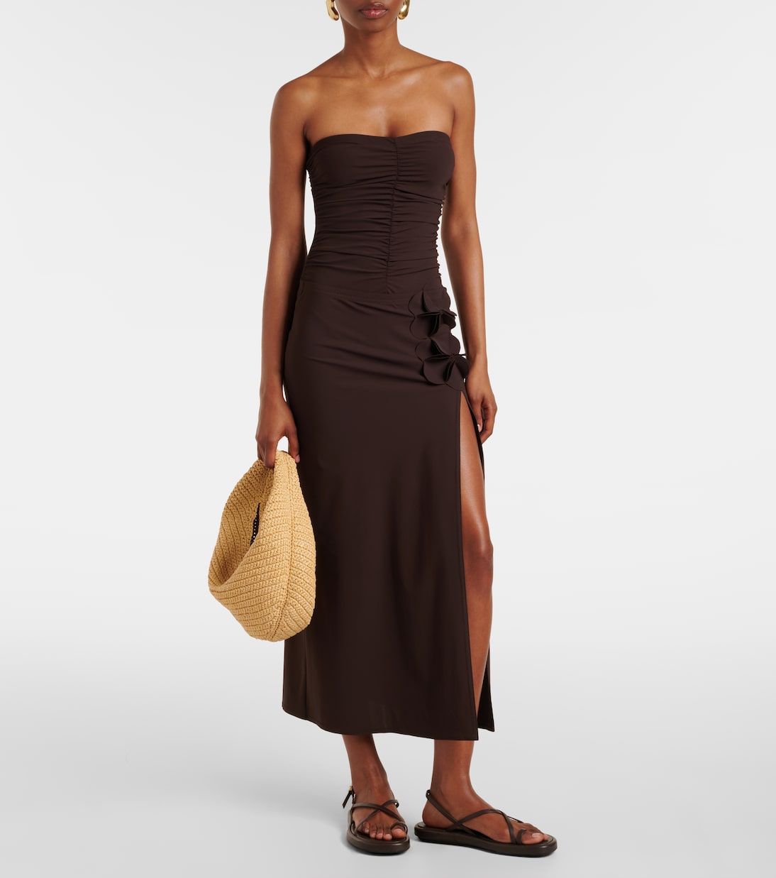 Tess floral-appliqué maxi skirt | Karla Colletto