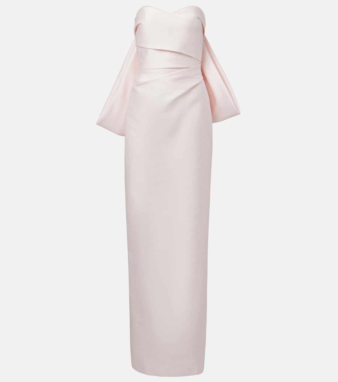 Robe longue en satin | Monique Lhuillier