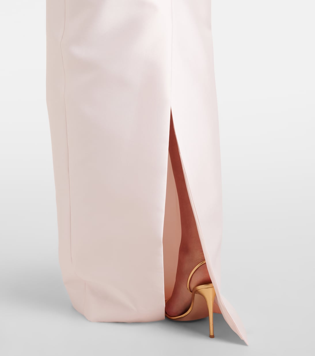 Robe longue en satin | Monique Lhuillier