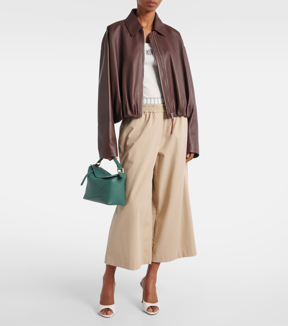 Alexa 95 leather sandals | Amina Muaddi