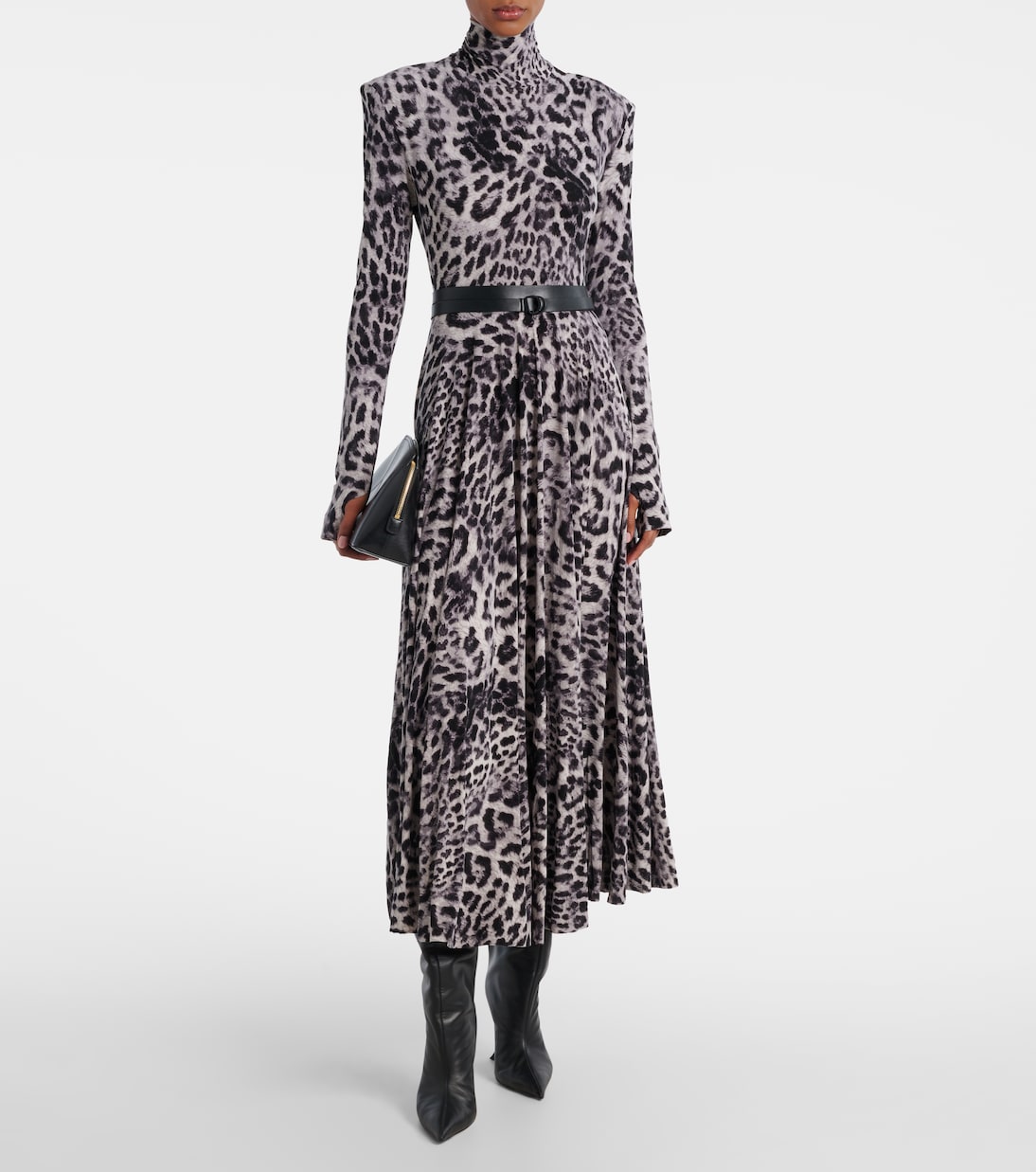 Leopard-print midi dress | Norma Kamali