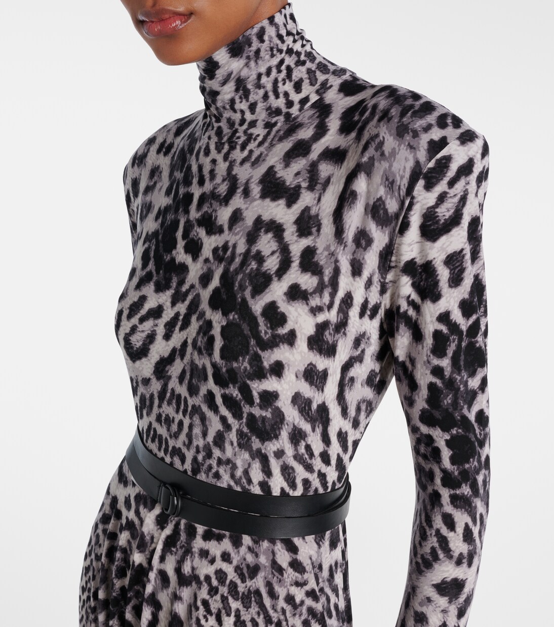 Leopard-print midi dress | Norma Kamali