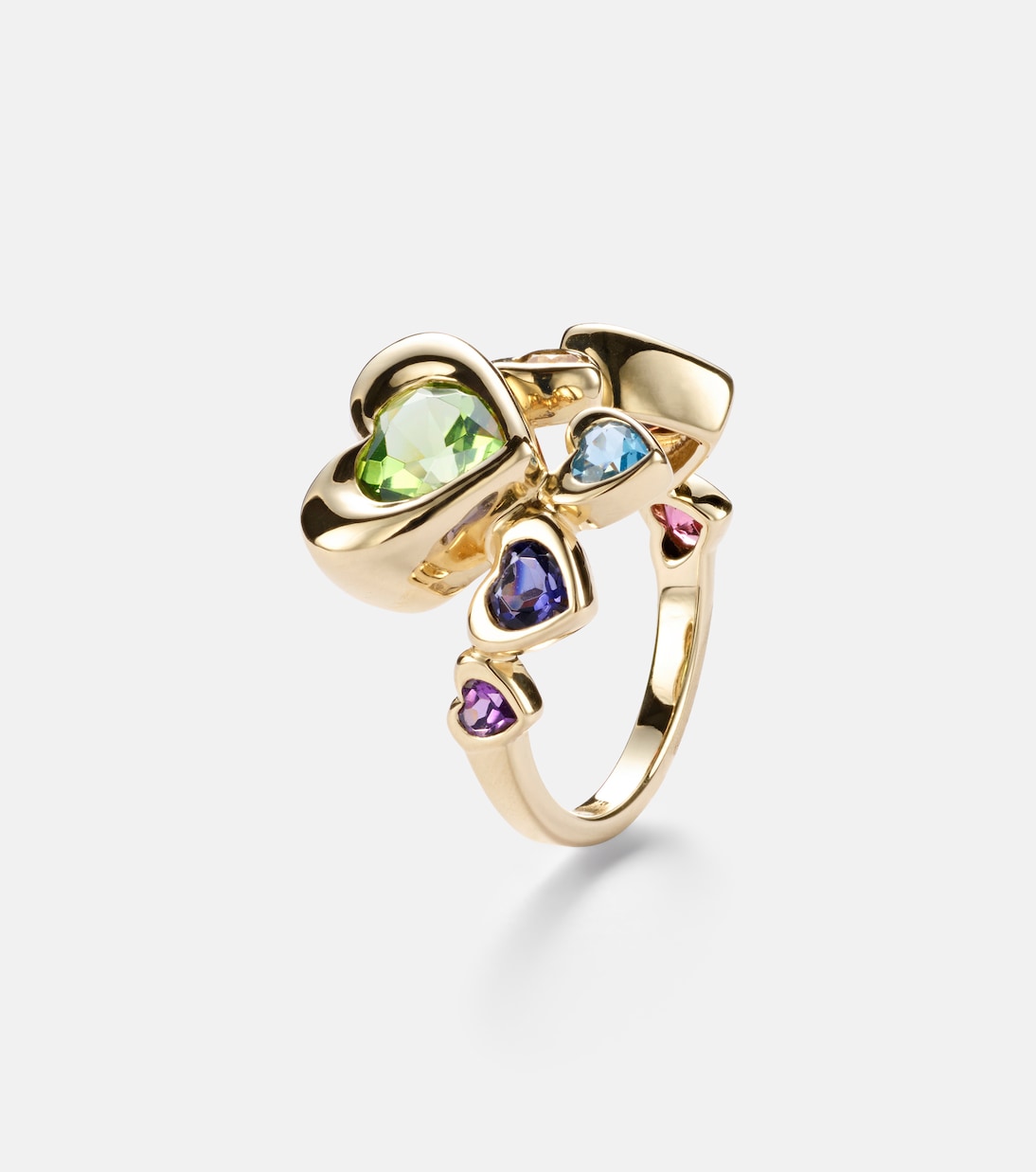 Ring aus 14kt Gelbgold mit Saphiren | Roxanne First