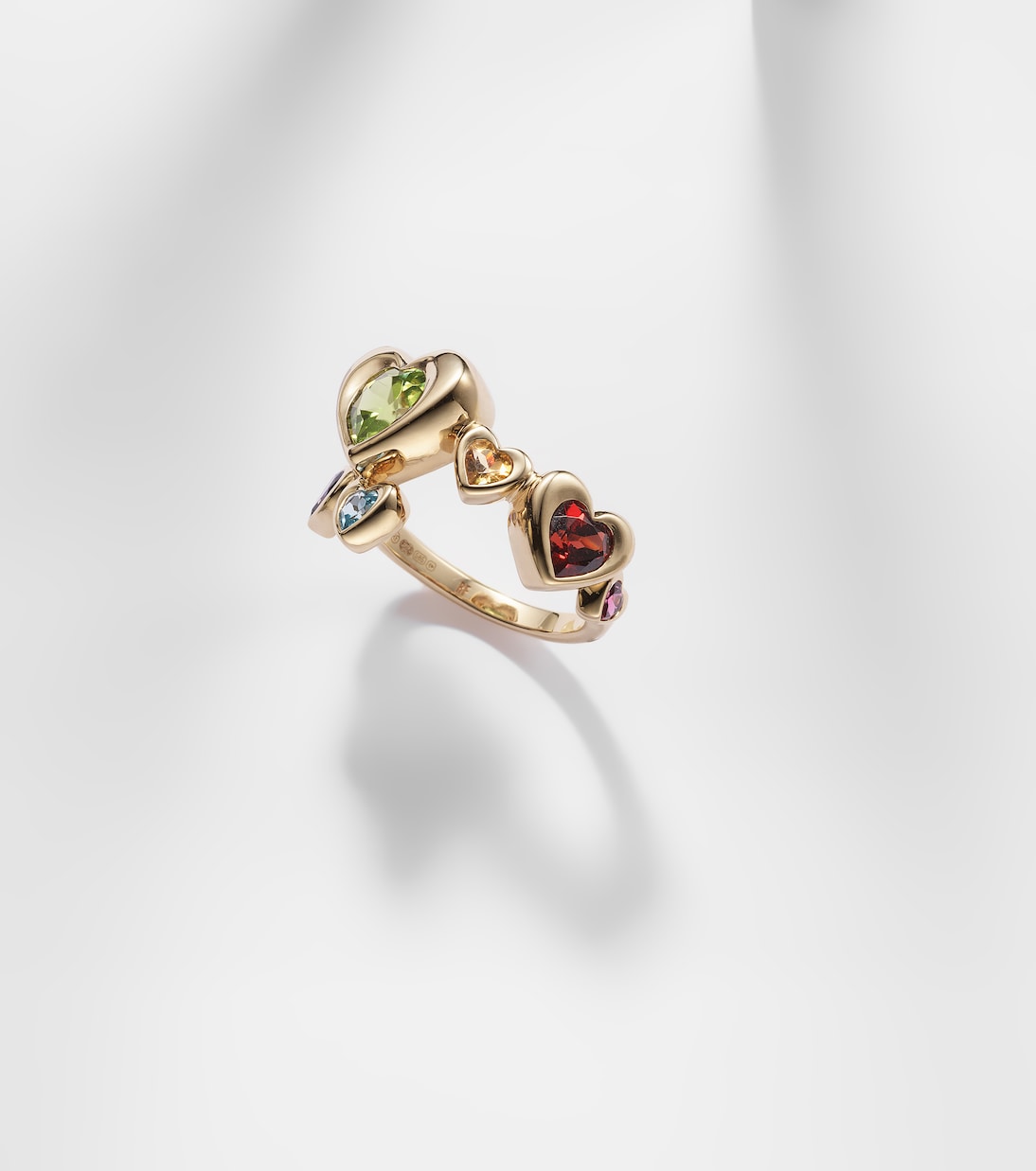 Ring aus 14kt Gelbgold mit Saphiren | Roxanne First