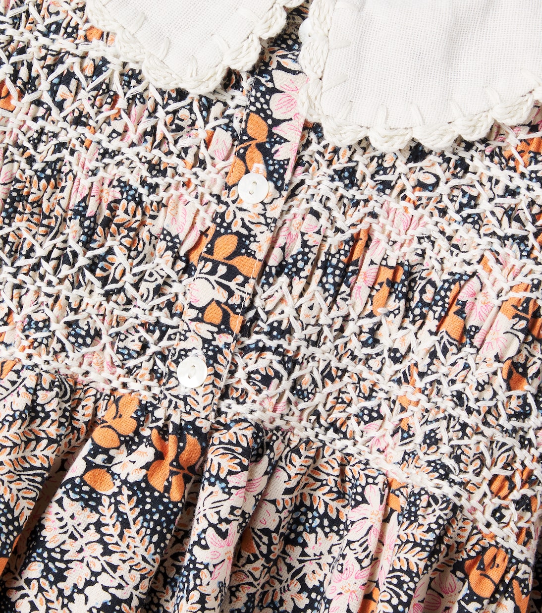 Robe Elora brodée en coton | Bebe Organic