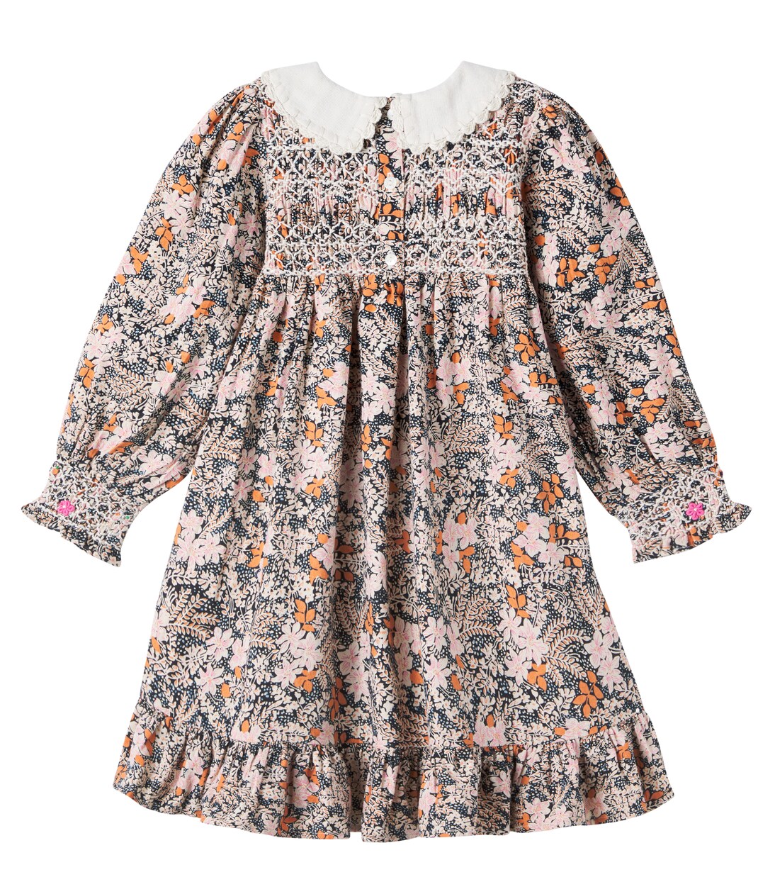 Robe Elora brodée en coton | Bebe Organic