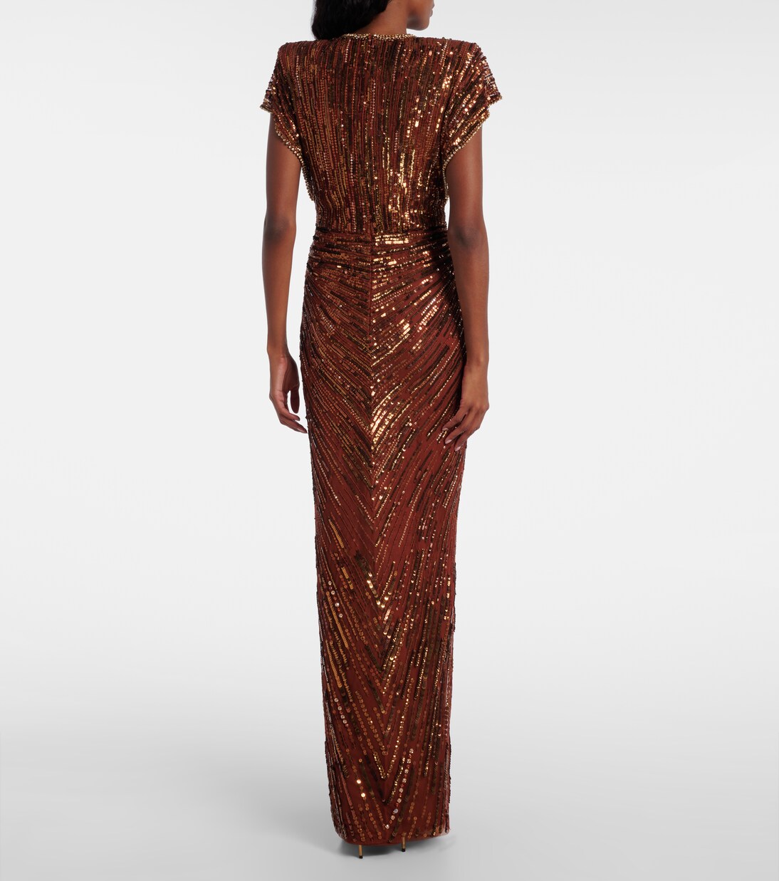 Robe longue Zola à sequins | Jenny Packham