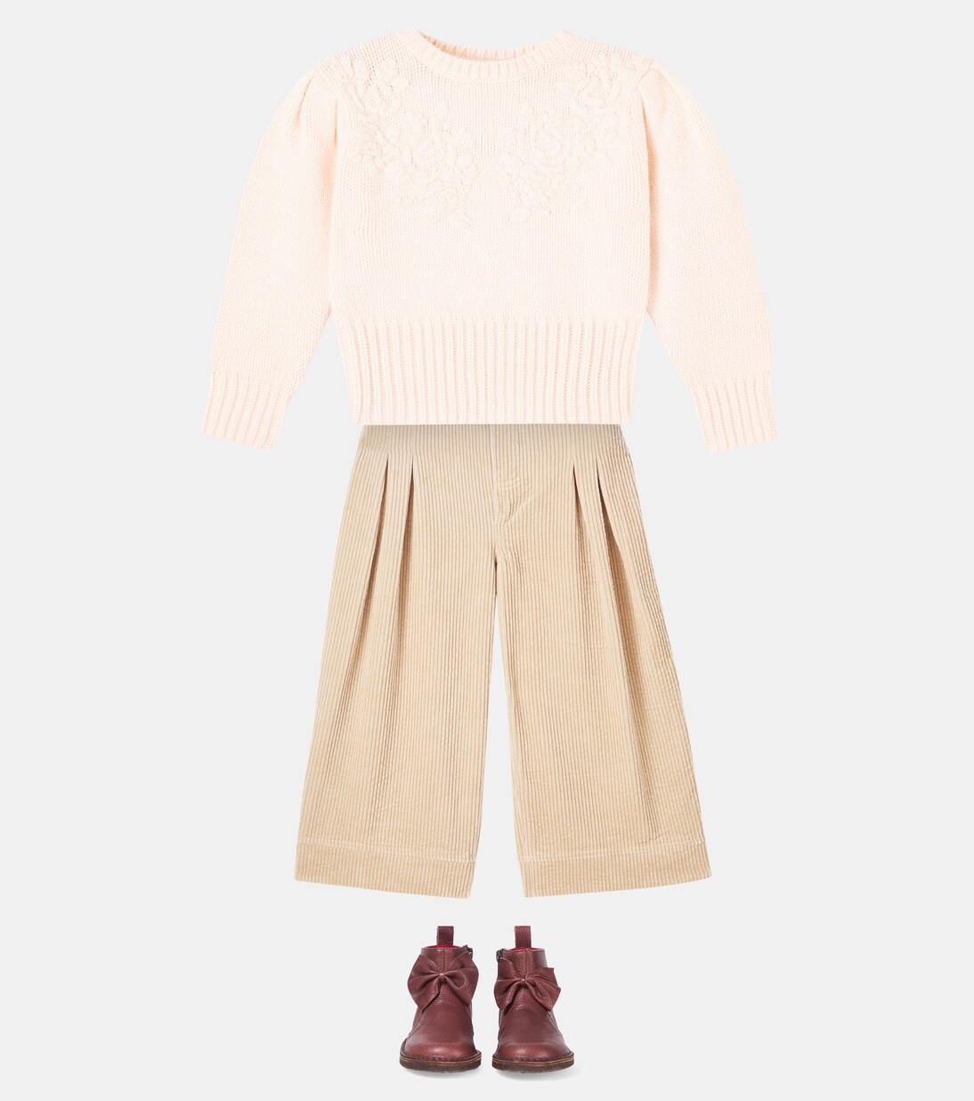 Suri cotton corduroy wide-leg pants | C'era Una Volta