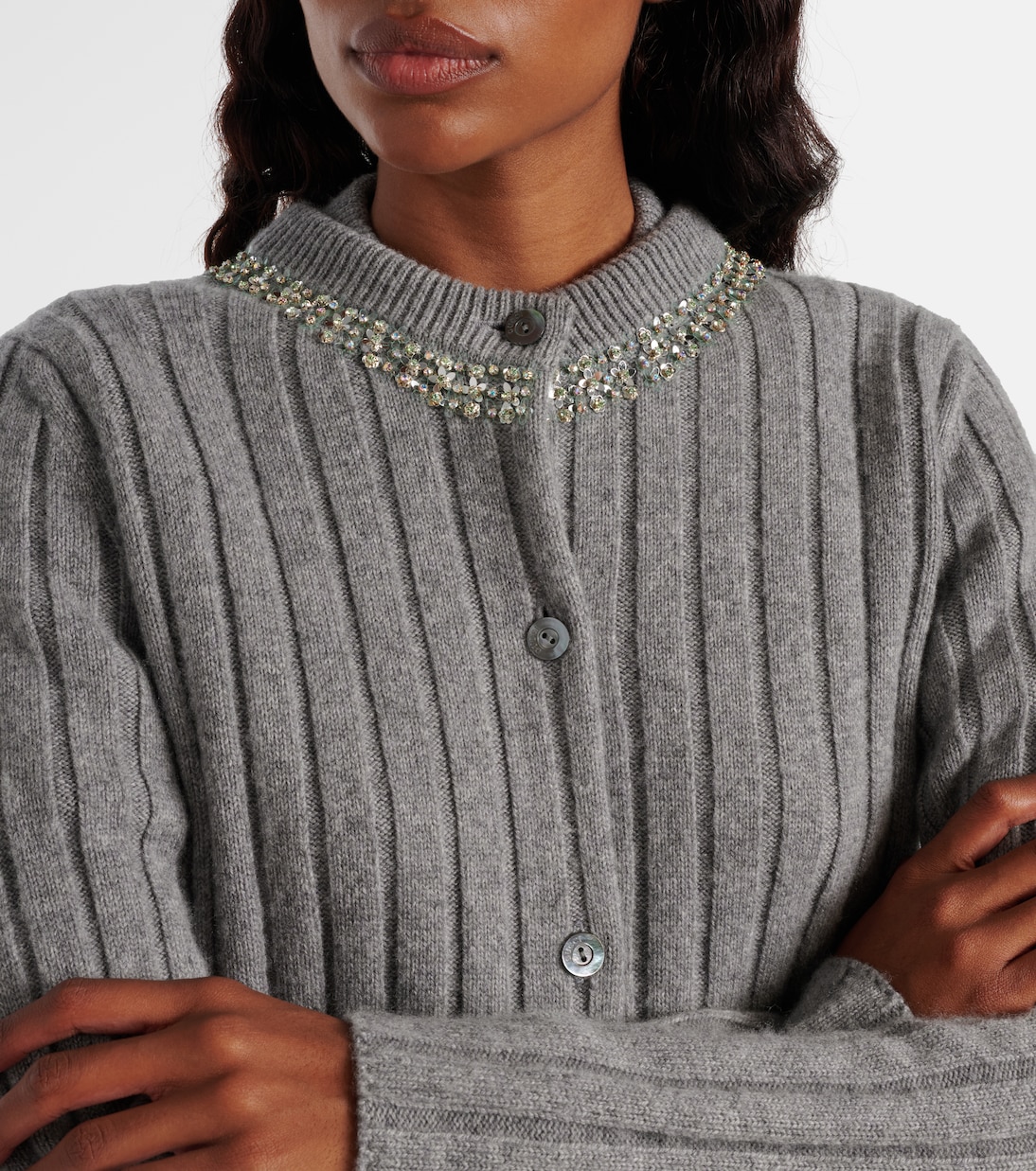 Embellished wool and cashmere cardigan  | Gucci