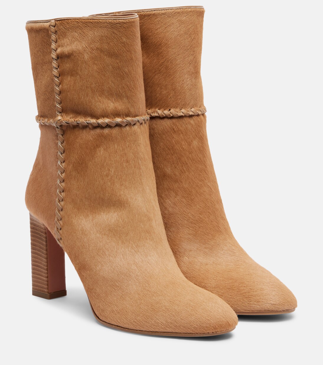 Indy 85 calf hair ankle boots | Aquazzura
