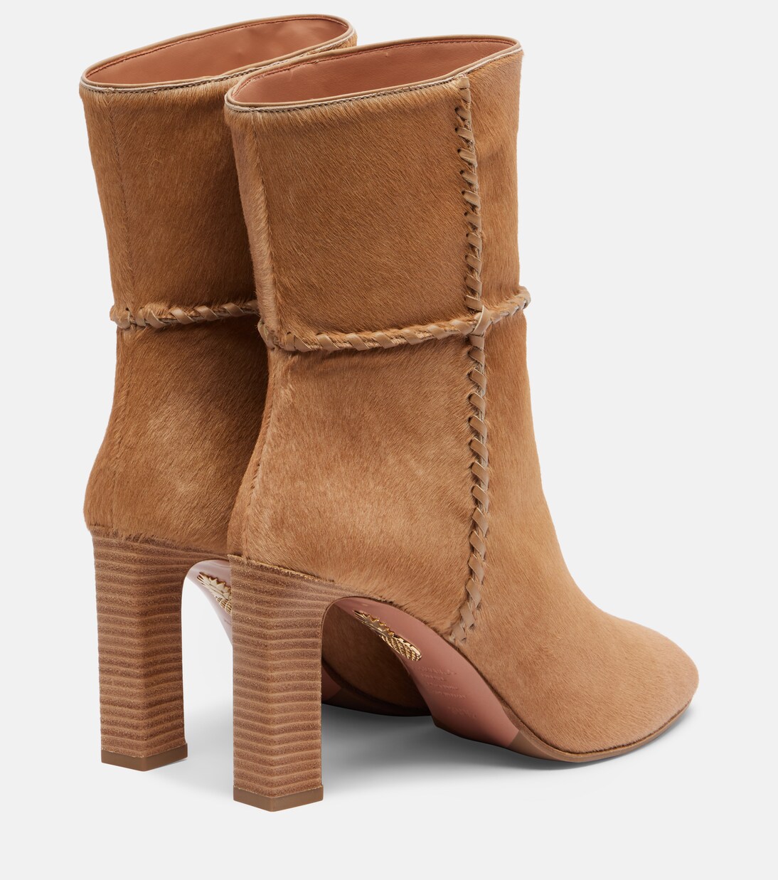 Indy 85 calf hair ankle boots | Aquazzura