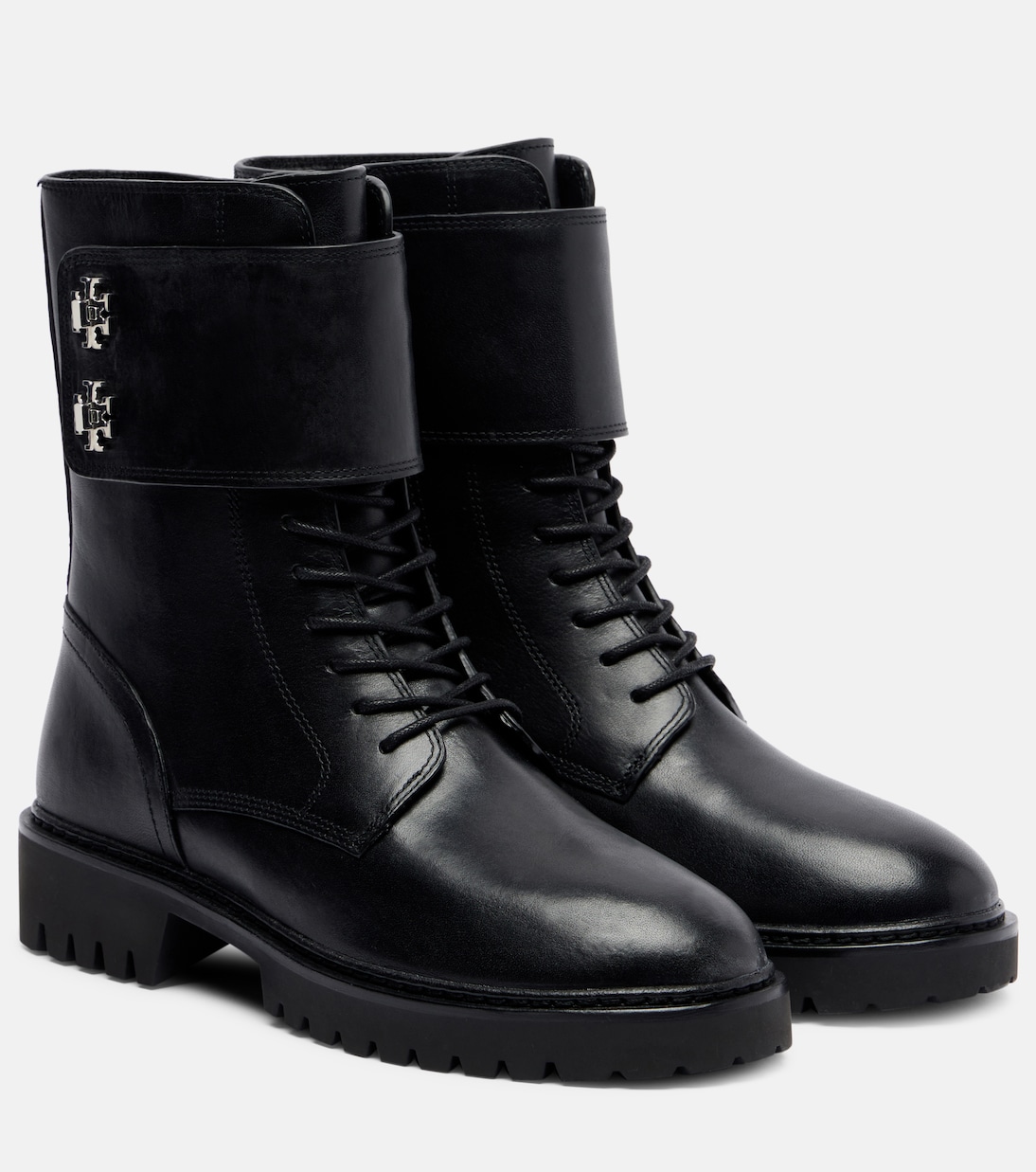 Schnürstiefel Turnlock aus Leder | Tory Burch