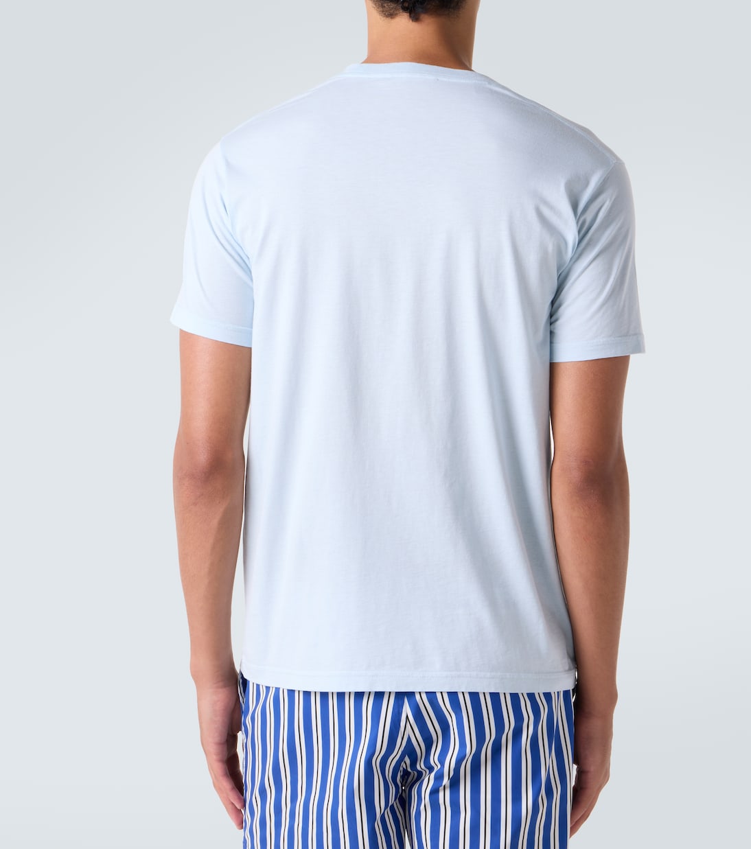 T-shirt in jersey di cotone e seta | Tom Ford