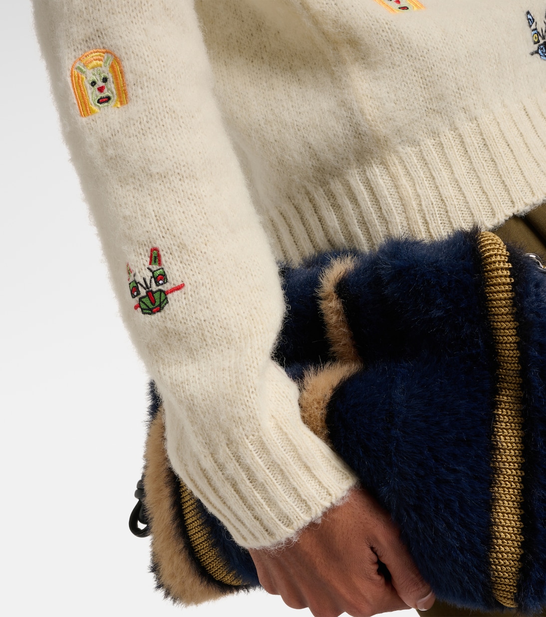 X Louis Wain Bestickter Pullover aus Wolle | Loewe