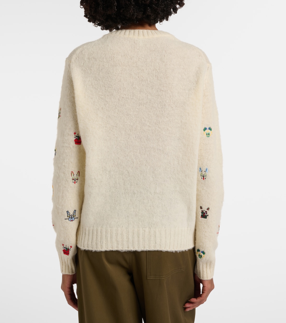 X Louis Wain Bestickter Pullover aus Wolle | Loewe