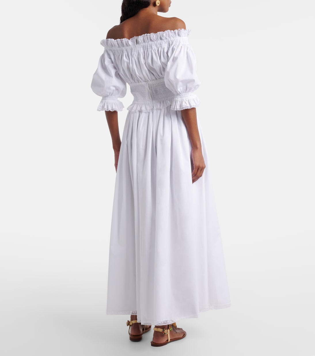 Midirock aus Baumwollpopeline | Dolce&Gabbana