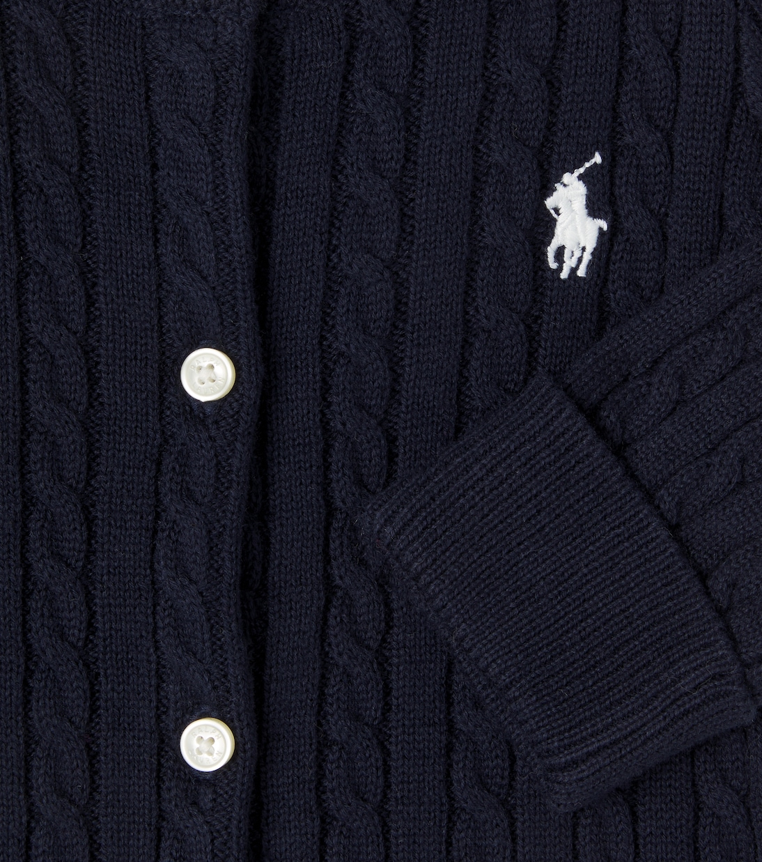 Baby - Cardigan in cotone a trecce | Polo Ralph Lauren Kids