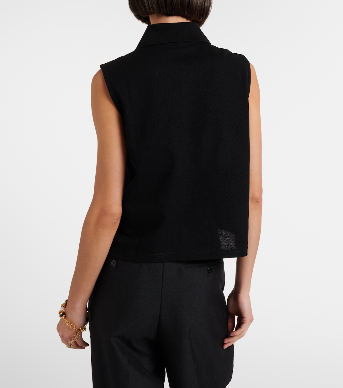 Top Cassandre aus Baumwoll-Piqué | Saint Laurent