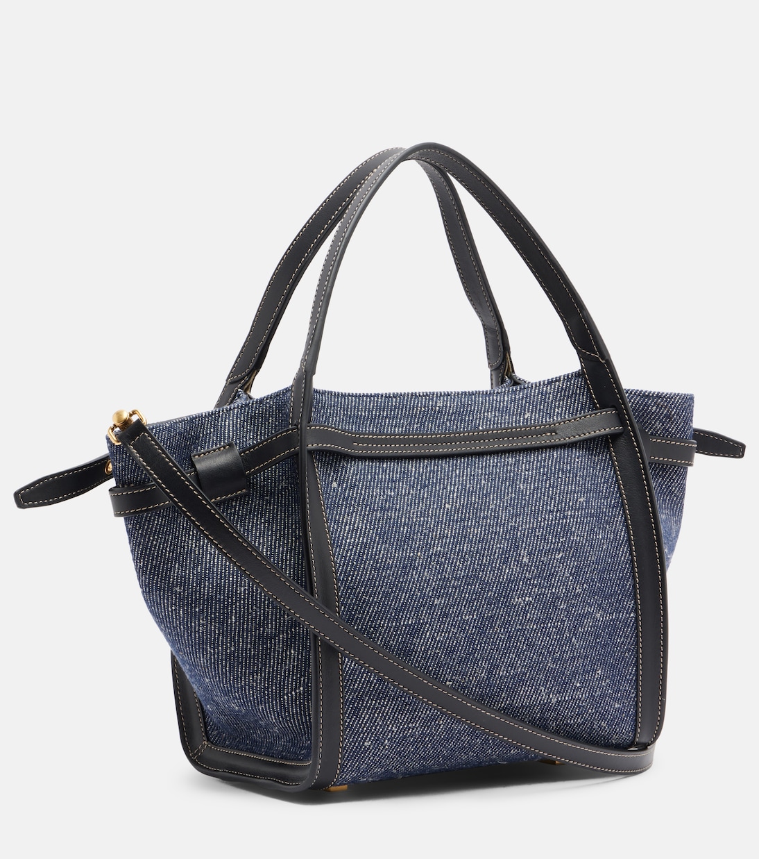 Borsa Tim Small in denim con pelle | Tod's