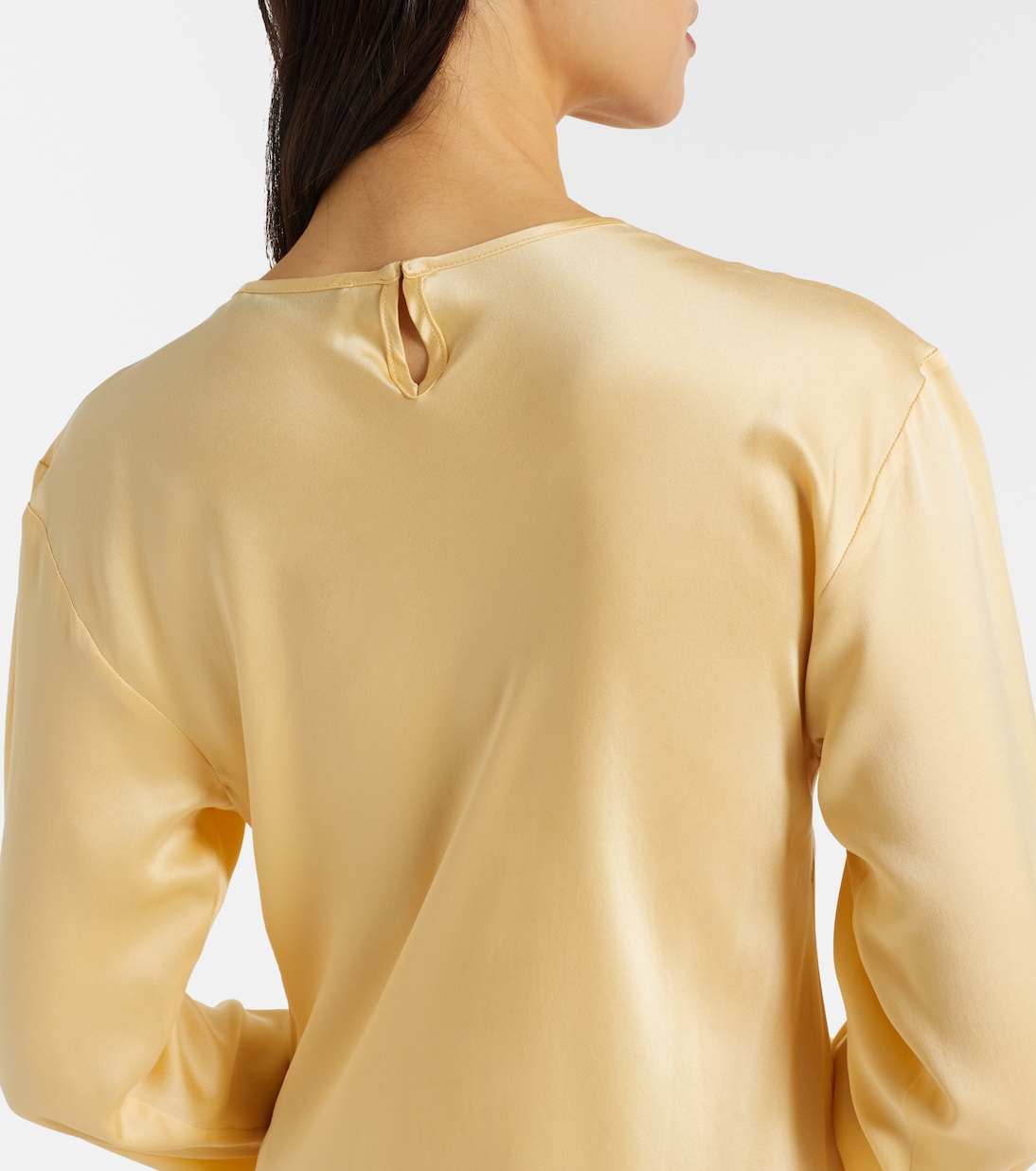 Robe midi Salina en soie | Asceno