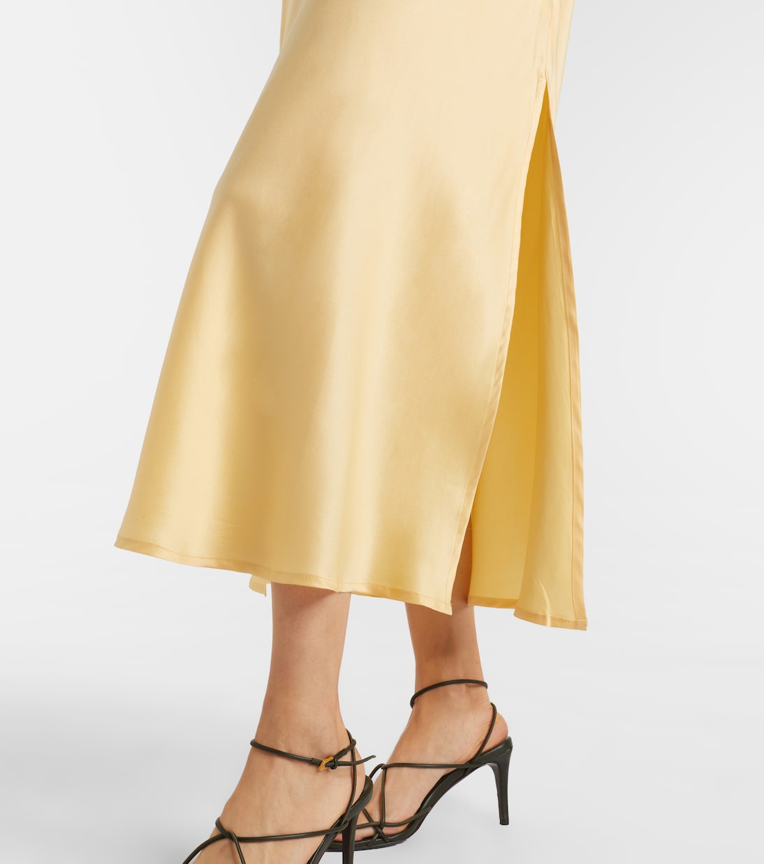 Robe midi Salina en soie | Asceno